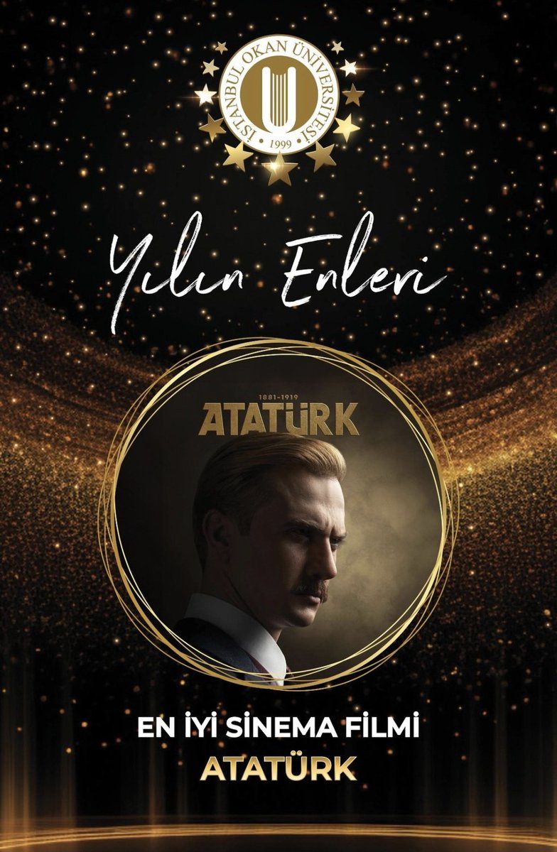 #ArasBulutİynemli'nin başrolünü paylaştığı #Atatürk Okan Üniversitesi tarafından düzenlenen 'Yılın Enleri' ödüllerinde 'En İyi Sinema Filmi' ödülüne layık görüldü. 👏