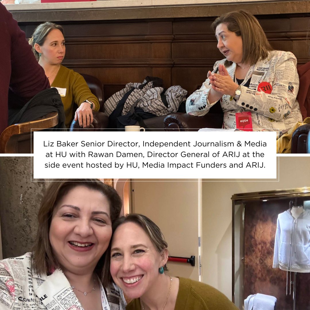 Last month, members of our Independent Journalism & Media team attended the #InternationalJournalismFestival in Italy. They joined discussions on the future of journalism & pressing issues facing journalists. HU also sponsored a panel that you can watch: bit.ly/3xWgt1M