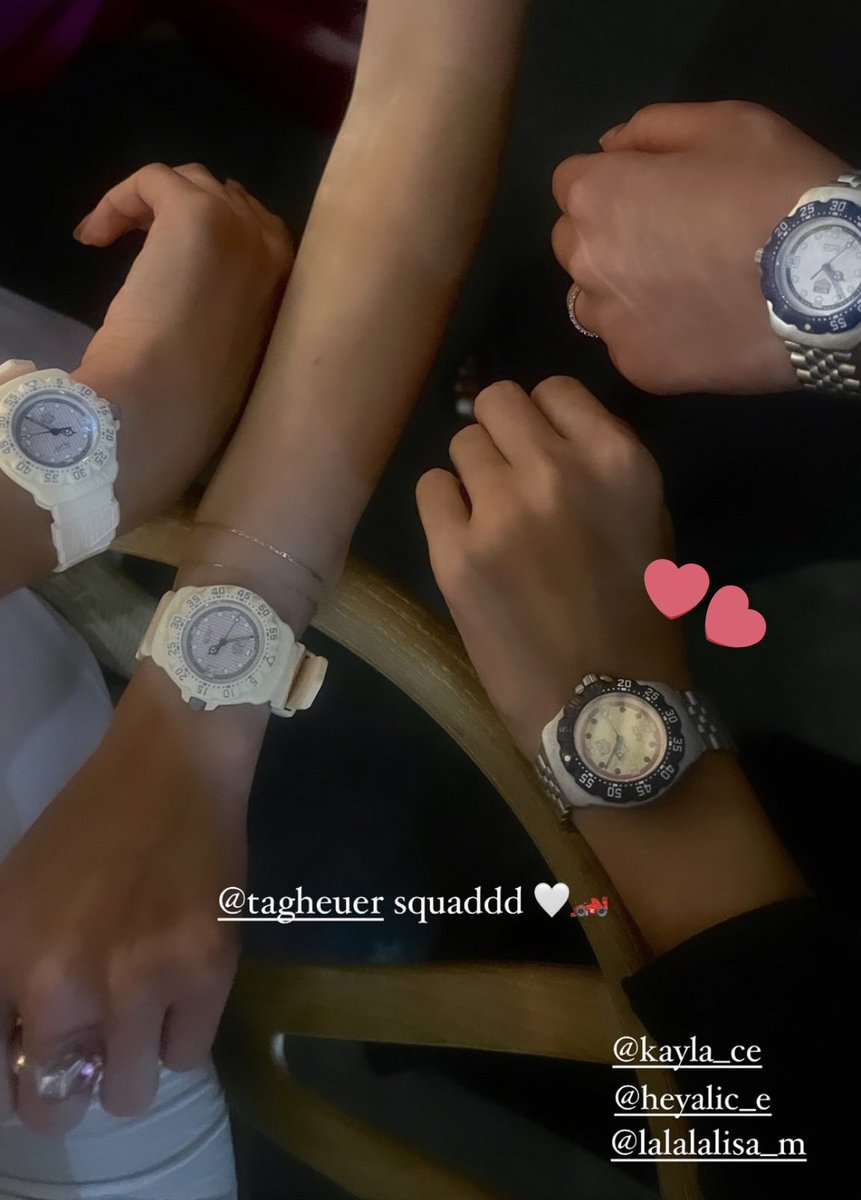 This #TAGHeuerKith Formula 1 🏎️ watch that #LISA worn At The KITH × HEUER Event In Miami!!! 🖤⌚❤️‍🔥 is reportedly 'SOLD OUT ❌' 🤑 #리사 #LALISA #BLACKPINK #Kpop #LILIES