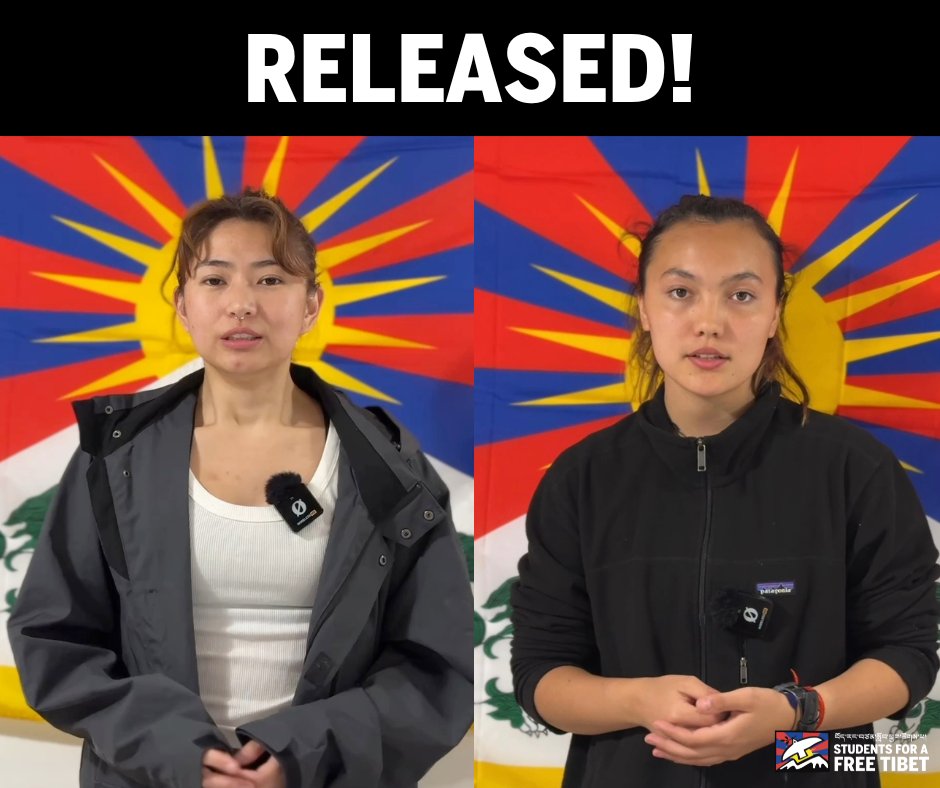 THEY ARE FREE! 🙏✊👏

After 10 hours of detention by the police, Nyima and Tsela are finally free. Thanks to their bravery, people around Paris and across the world know the true face of the dictator who will soon arrive in France.

#FreeTibet #TibetLibre #RiseUpAgainstXi