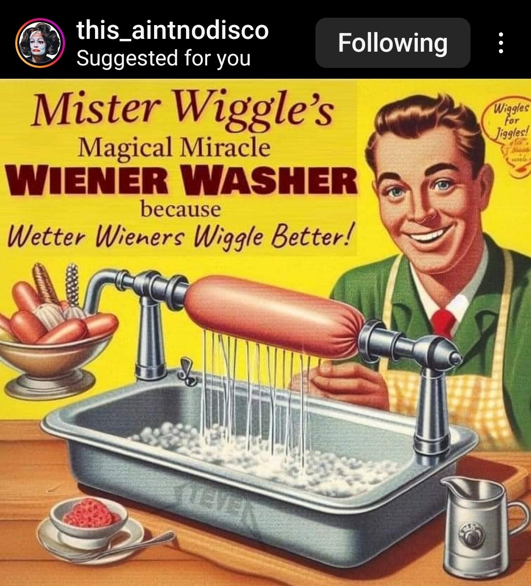 Remember to wash your weiner fellas!