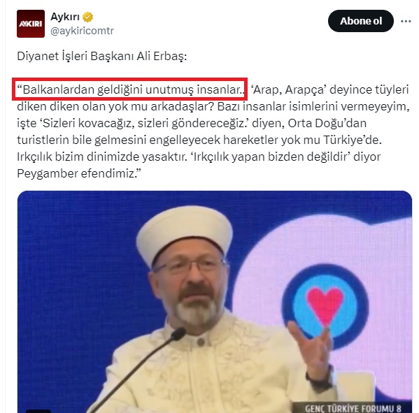 Balkanlardan gelen insanların kim olduğunu bilmiyor cahil herif... Balkan göçmenleri Osmanlı'nın müthiş başarılı iskan politikasının eseridir. Osmanlı, Balkanlara ve Ege Adalarına Türkmenleri yerleştirirken kusursuzları seçerdi. Fethedilen yeni topraklara yerleştirilecek…