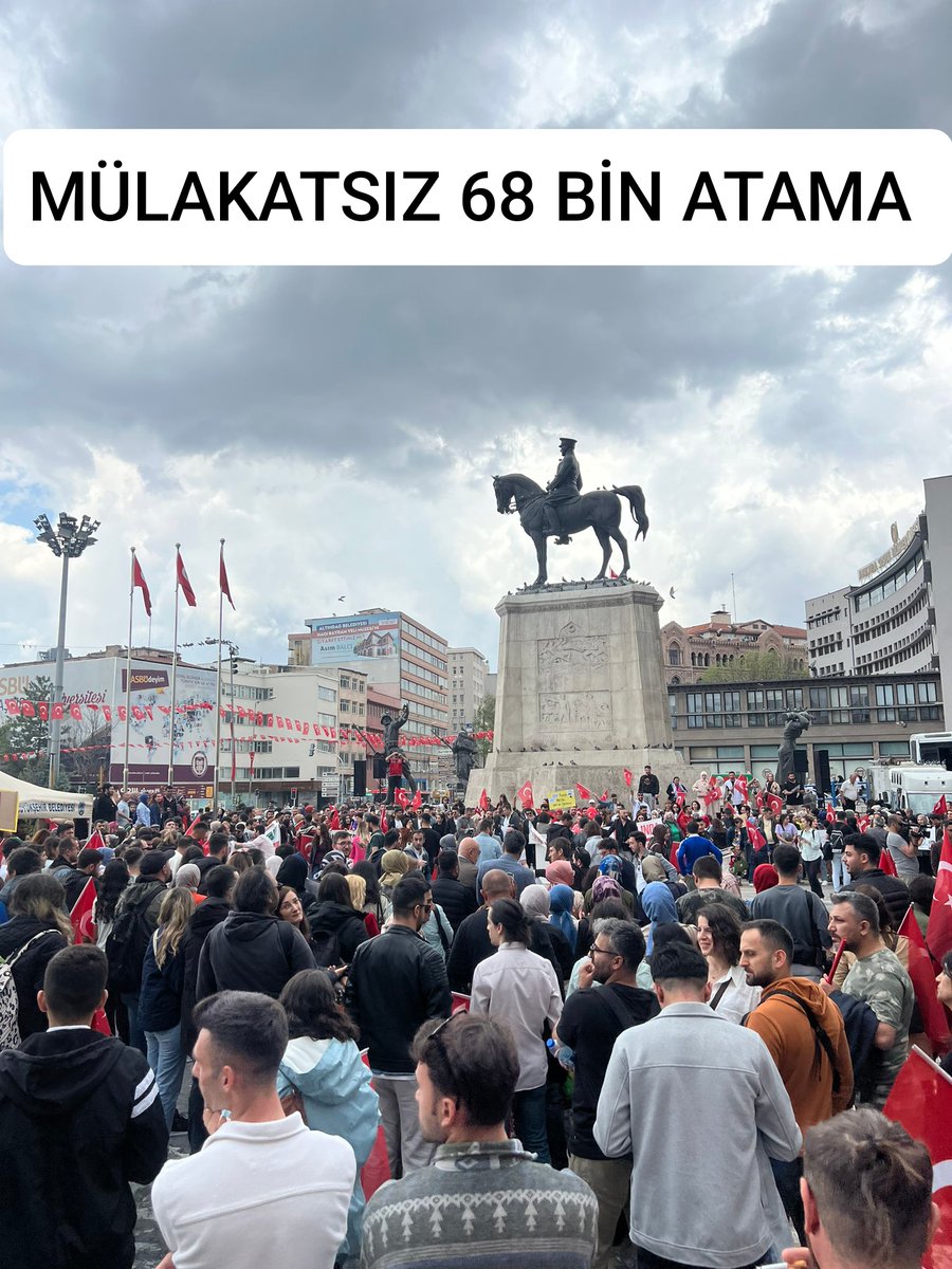 Biz atanmak için gerekli olan her koşulu sağladık.. 
Sınav olalı 10 ay olmuş 
Sizin @Yusuf__Tekin amanız fakatınız şartınız hiç adil ve insani değil..
#Mülakatsız68BinSözüTutulsun