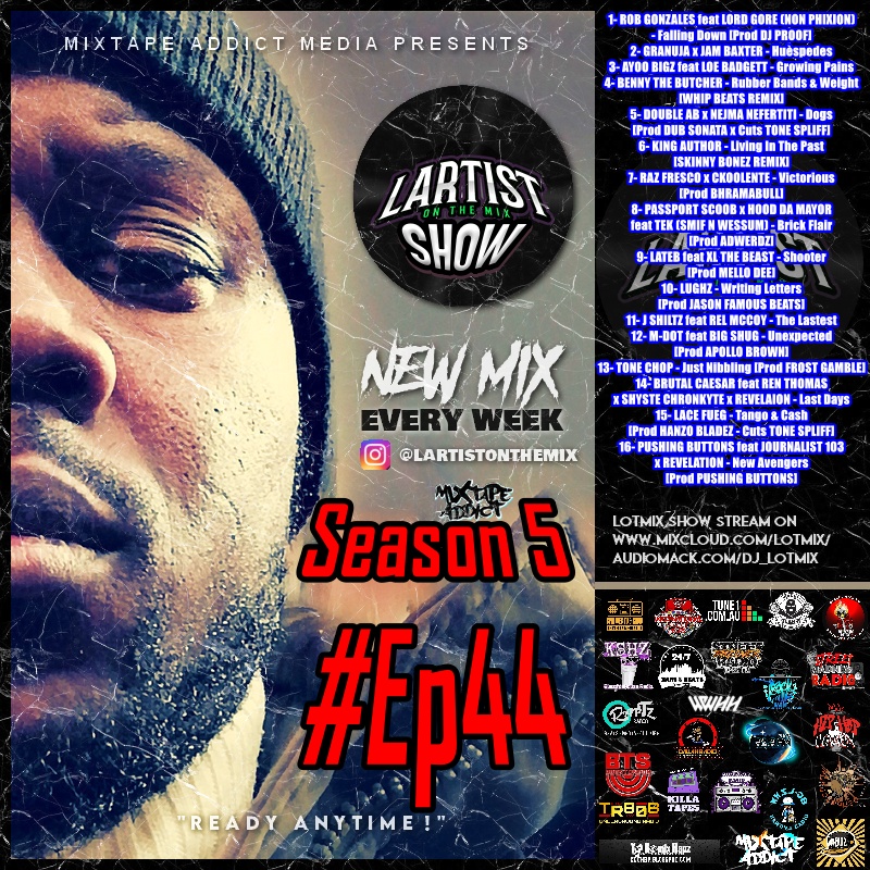 Dj LOTMIX aka LartistOnTheMix (@dj_lotmix) on Twitter photo 🚨NEW LOTMIX SHOW-S5Ep44 by @dj_lotmix ft <a href="/PassportScoob_/">Passport Scoob</a> <a href="/Adwerdz/">Prod by Adwerdz</a> <a href="/TekSmokeeLah/">Tek of Smif N Wessun</a> <a href="/LatebTheGod/">Lateb</a> <a href="/MelloDeeMusic/">Mello Dee</a> <a href="/XLBOSTON/">XLTHEBEAST</a> <a href="/ShysteChronkyte/">Shyste</a> <a href="/hanzo_bladez/">Hanzo_Bladez</a> @We_Are_Pushing_Buttons <a href="/RevOfEMS/">IG: @RevOfEMS</a> <a href="/Journalist103/">Journalist 103</a> &more
🎧audiomack.com/dj_lotmix/song… 🚨NEW LOTMIX SHOW-S5Ep44 by @dj_lotmix ft <a href="/PassportScoob_/">Passport Scoob</a> <a href="/Adwerdz/">Prod by Adwerdz</a> <a href="/TekSmokeeLah/">Tek of Smif N Wessun</a> <a href="/LatebTheGod/">Lateb</a> <a href="/MelloDeeMusic/">Mello Dee</a> <a href="/XLBOSTON/">XLTHEBEAST</a> <a href="/ShysteChronkyte/">Shyste</a> <a href="/hanzo_bladez/">Hanzo_Bladez</a> @We_Are_Pushing_Buttons <a href="/RevOfEMS/">IG: @RevOfEMS</a> <a href="/Journalist103/">Journalist 103</a> &more
🎧audiomack.com/dj_lotmix/song…