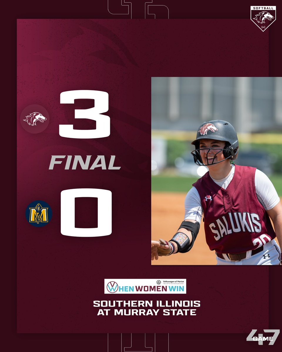 Oh & it was another Saluki 𝒔𝒉𝒖𝒕𝒐𝒖𝒕 🫡 #Salukis | #WhenWomenWin