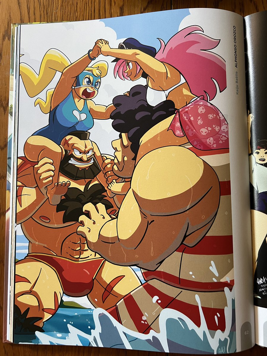 Got my reprint of the Street Fighter Swimsuit Special from @UdonEnt today! Feeling really blessed to my piece again with all these amazing artists! 💪🏼✨