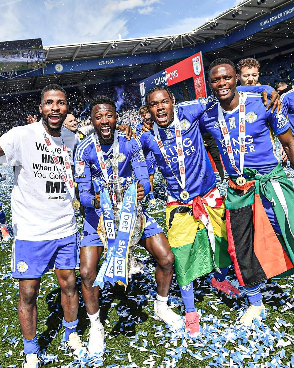 Its an African day in Leicester City 🇳🇬🇬🇭🇿🇲 Happy for Issahaku Fatawu 🌟