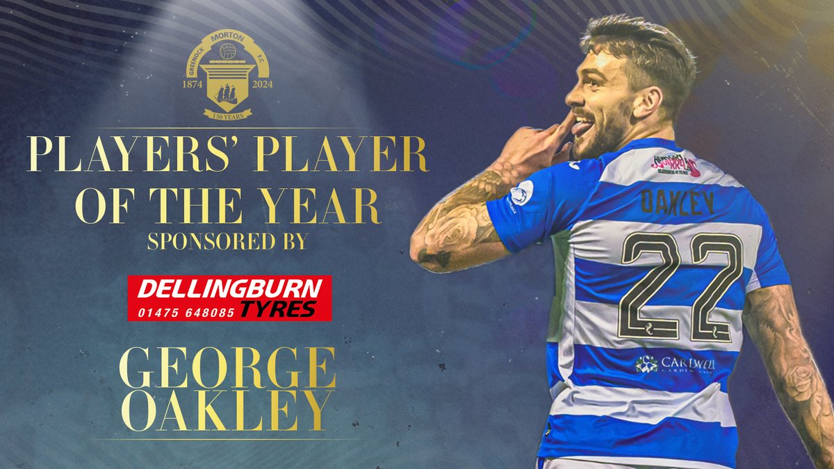 🏆 Chosen by the squad, your Players’ Player of the Year sponsored by Dellingburn Tyres is George Oakley!