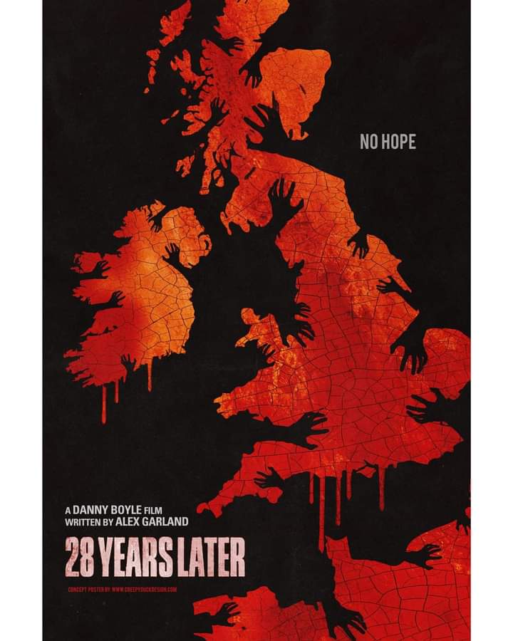 🧟‍♂️ Aaron Taylor-Johnson, Ralph Fiennes, and Jodie Comer have been cast in #28YearsLater.
.
.
#28DaysLater sequel poster by Creepy Duck Design