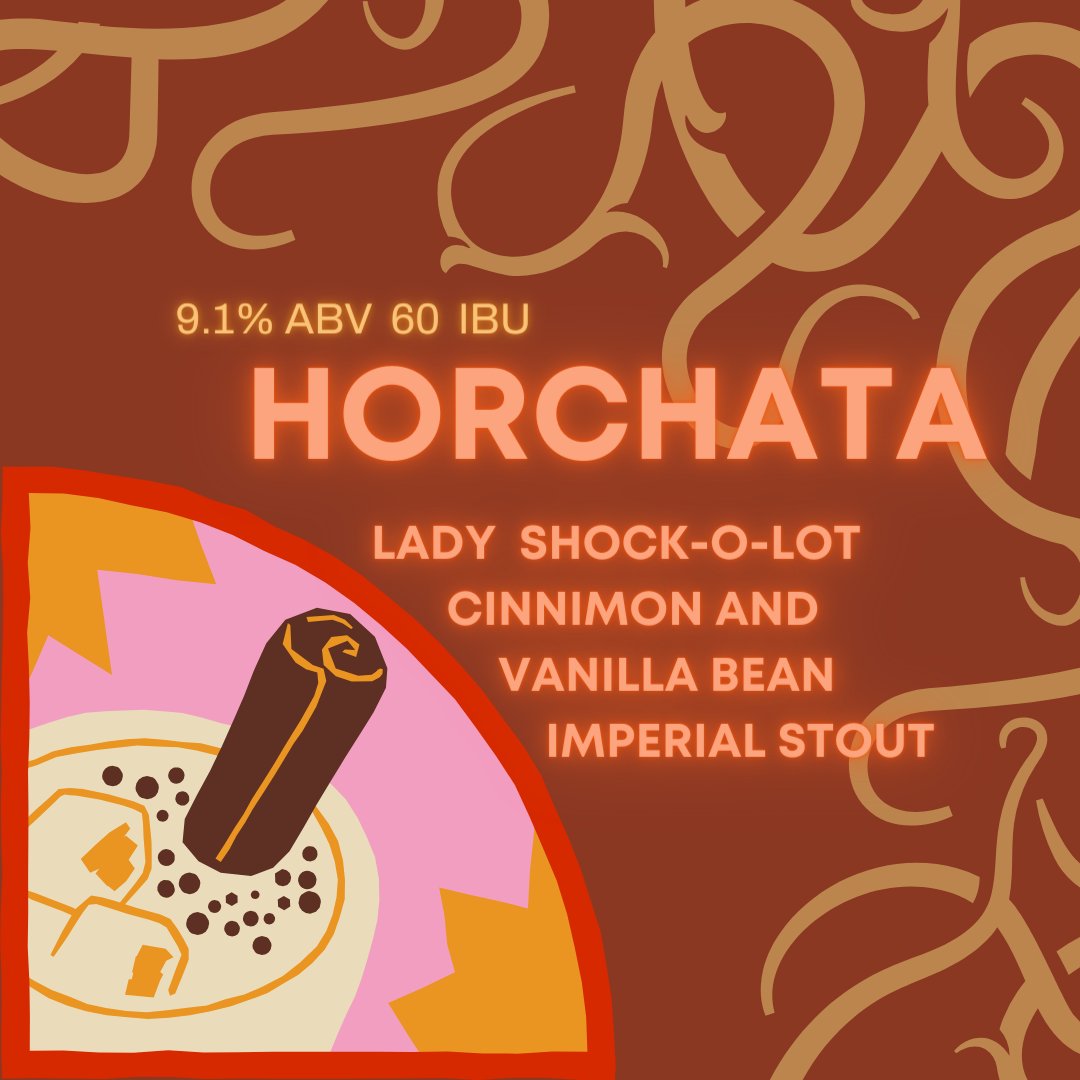 TwistedVineBrewery (@twistedvinebrew) on Twitter photo Special release- Sunday, May 5th <a href="/11am/">11 am in morning</a>
Don't miss out on our limited quantities of Horchata Lady Shock-o-lot, a rich and flavorful pour made with real cinnamon sticks and vanilla beans, just in time for Cinco de Mayo celebration! Special release- Sunday, May 5th <a href="/11am/">11 am in morning</a>
Don't miss out on our limited quantities of Horchata Lady Shock-o-lot, a rich and flavorful pour made with real cinnamon sticks and vanilla beans, just in time for Cinco de Mayo celebration!