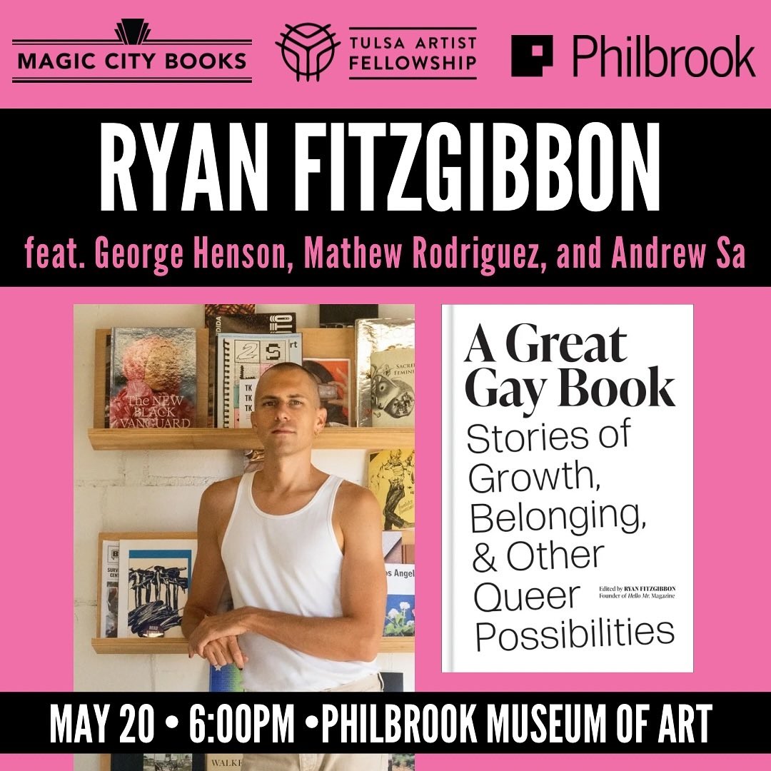 I am honored to be included in this amazing anthology, with my translation of a piece by @johnbetter69, and even more so to be invited to participate in its launch at the @Philbrook, 50 years after my first visit as a little gay kid. @MagicCityBooks