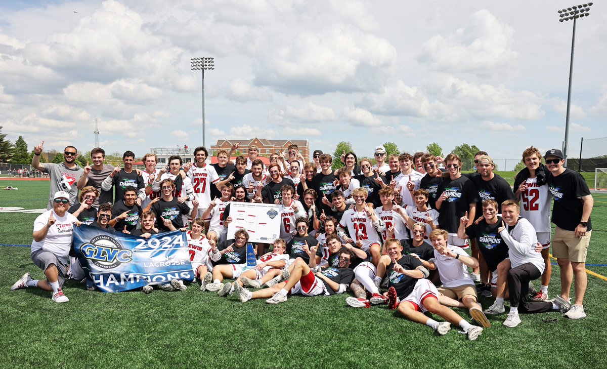 YOUR 2024 MEN’S LACROSSE <a href="/GLVCsports/">Great Lakes Valley Conference</a> CHAMPIONS, <a href="/LewisMLax/">Lewis Men's Lacrosse</a> !!