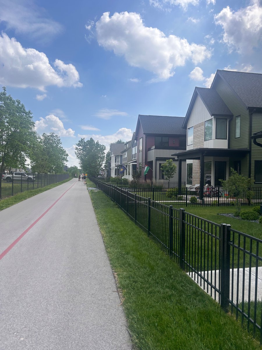 You’d expect these examples of trail-oriented development to show the central city and the suburbs (in that order) but it’s actually the other way around.