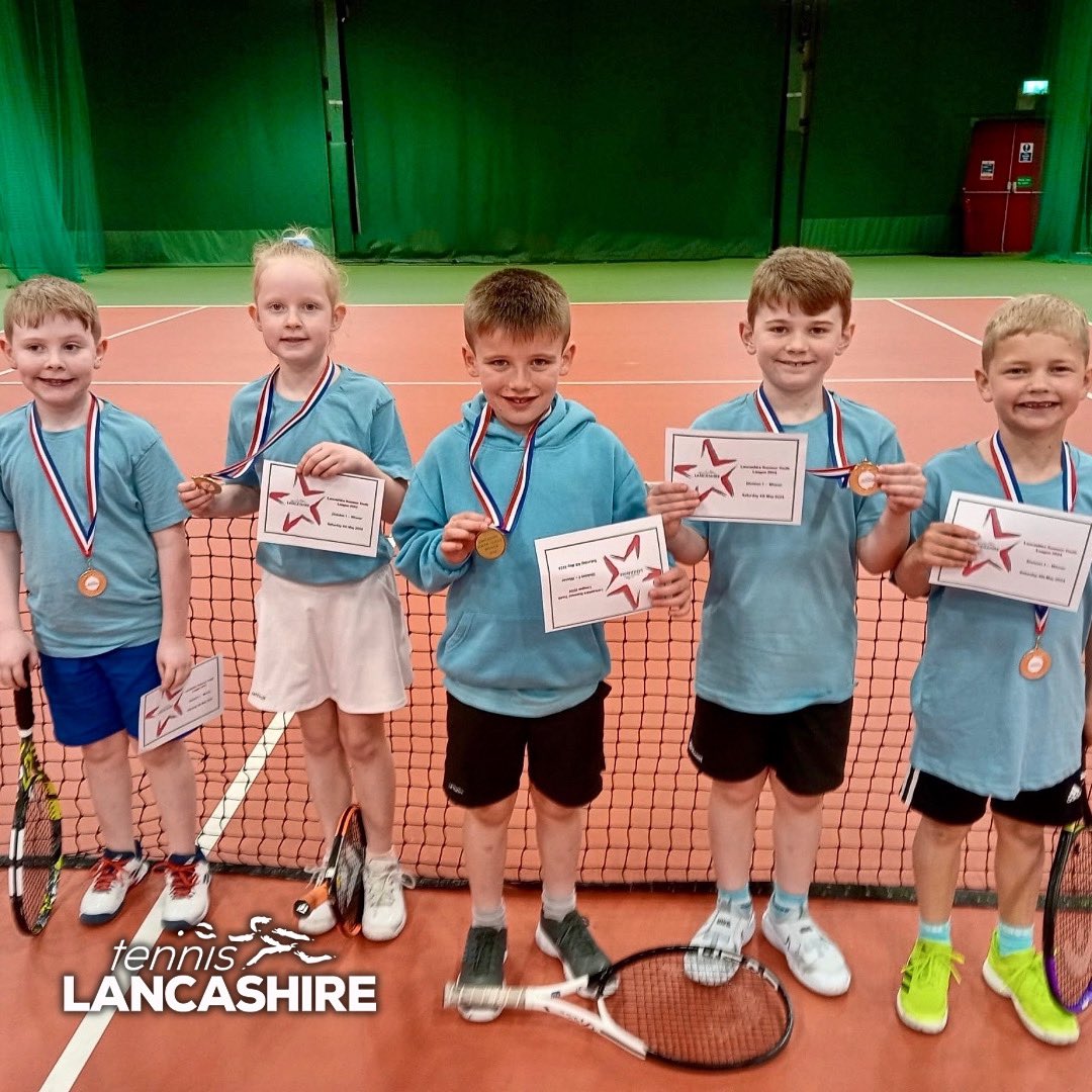 Well done to all the teams who played in Division 1 of our 8 & Under Summer Youth League this weekend. Special well done to South Ribble Tennis Centre who were crowned winners 🥇🎾