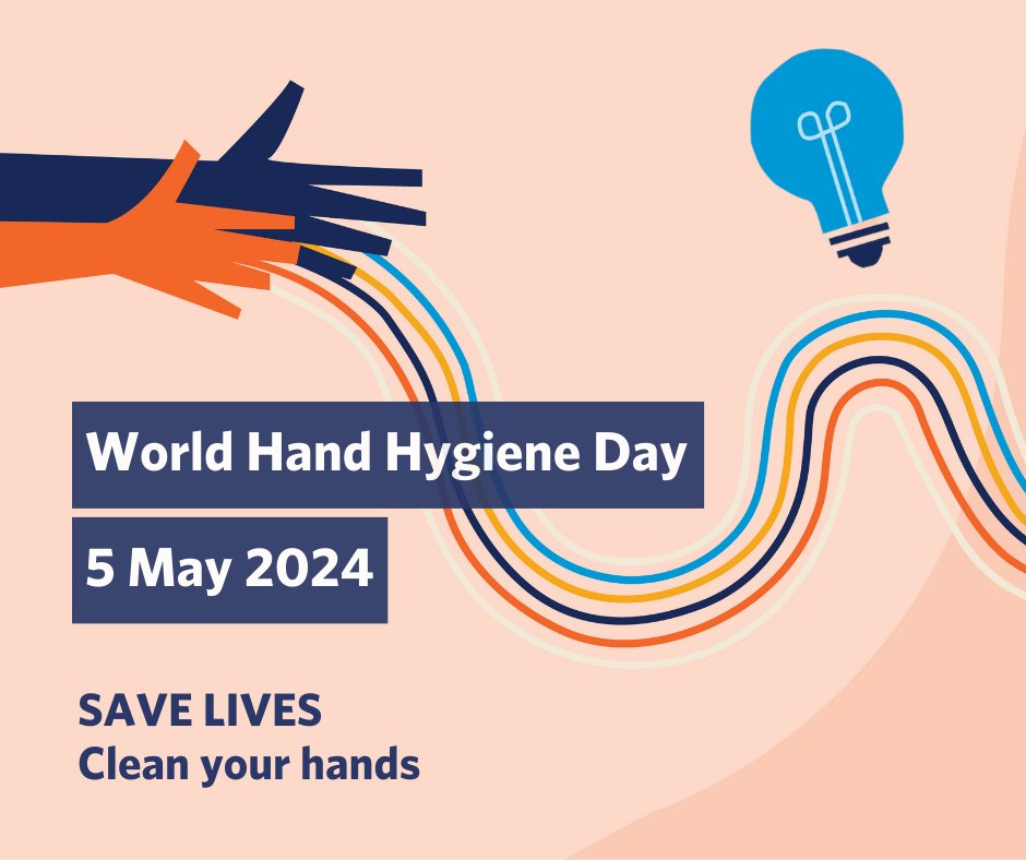 Today, Sunday 5 May 2024, is World Hand Hygiene Day. We are celebrating the hard mahi of our health care workforce, who make hand hygiene an ongoing priority. Kia pai tō mahi! More about hand hygiene is on our website: bit.ly/3J9Pnqo.