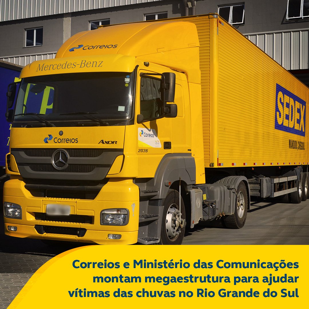 Correios vai coletar e entregar de graça mercadorias e doações para o Rio Grande do Sul. Se tivesse sido privatizado faria isso?