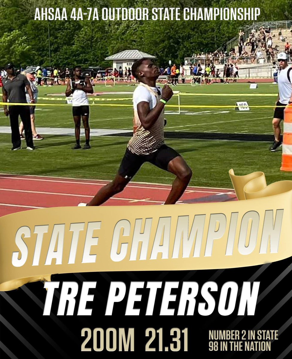 second one of the day 💥 State Champ 200 Meter 💨