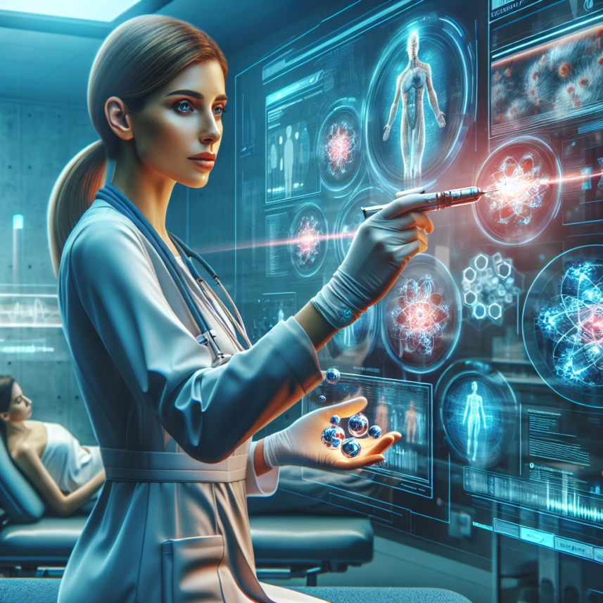 Nanomedicine Doctor in a Futuristic Clinic