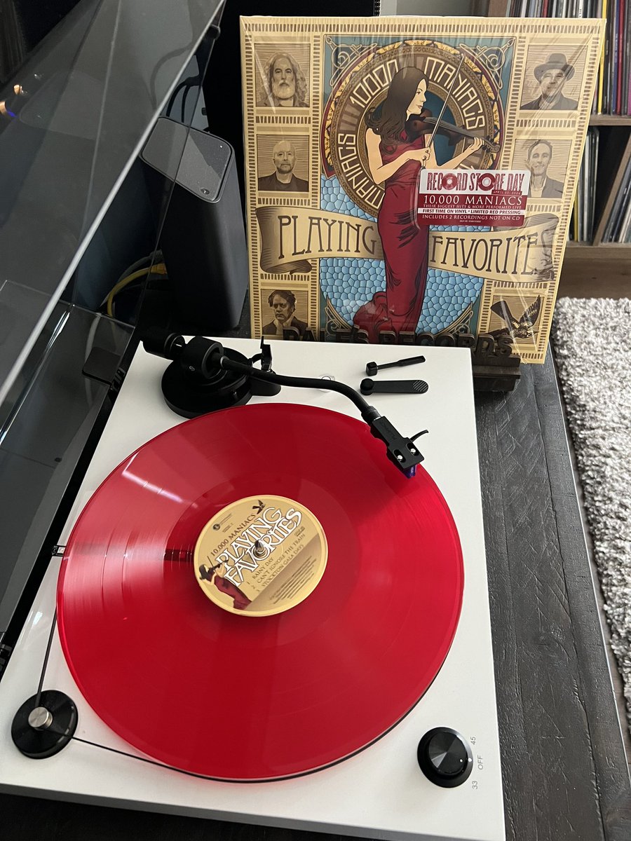 What a beautiful day outside and I’m inside playing records. 😬 #10000Maniacs #PlayingFavorites #RSD #NowPlaying #VinylRecords #VinylCollector