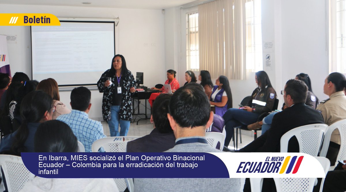 📰#BOLETÍN | #MIES fortalece la protección de niñas, niños y adolescentes para erradicar el trabajo infantil. Más de 25 instituciones se reunieron en Ibarra para socializar el Plan Operativo Binacional Ecuador-Colombia. Más información ⬇ n9.cl/wciz9