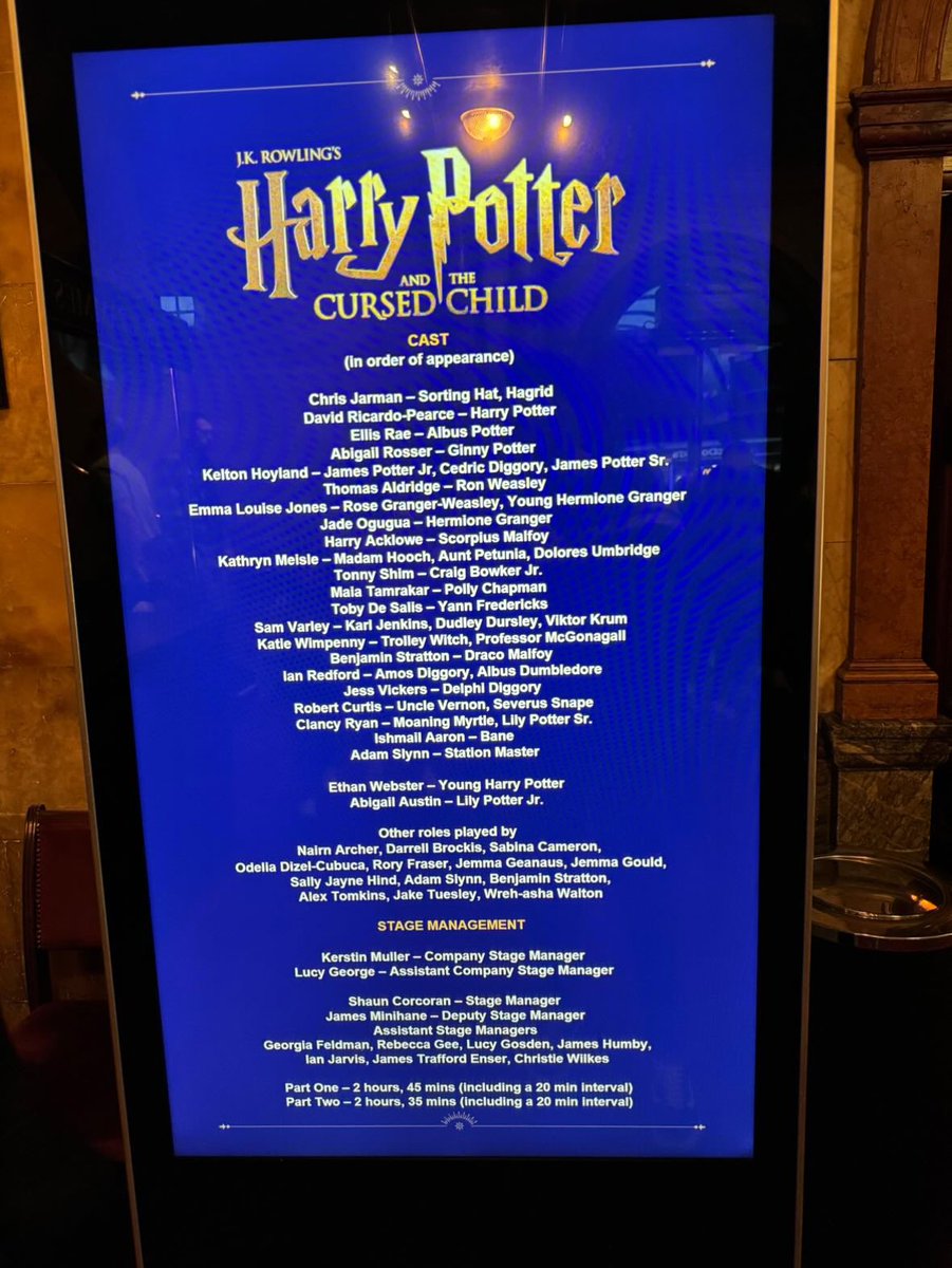 UPDATE: <a href="/BenjStratton1/">Ben Watts</a> took over the role of Draco and <a href="/adam_slynn/">Adam Slynn</a> took over the role of Station Master for part 2 tonight!