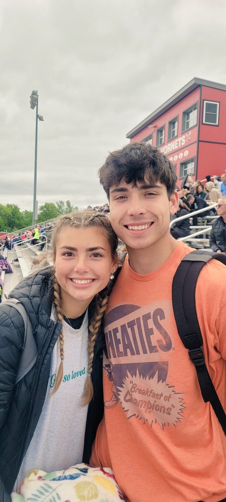 Beaujameshicks's tweet photo. Class Three District Champion Carson Hicks in High Jump (6'6") and Chloe Hicks second place in High Jump! On to Sectionals! @ChrisDuerr @ClarenceCanno13 @missouri_sports @MuddyRiverSport @theloot @WhigSports @MizzouTFXC https://t.co/vzcSkQtigd