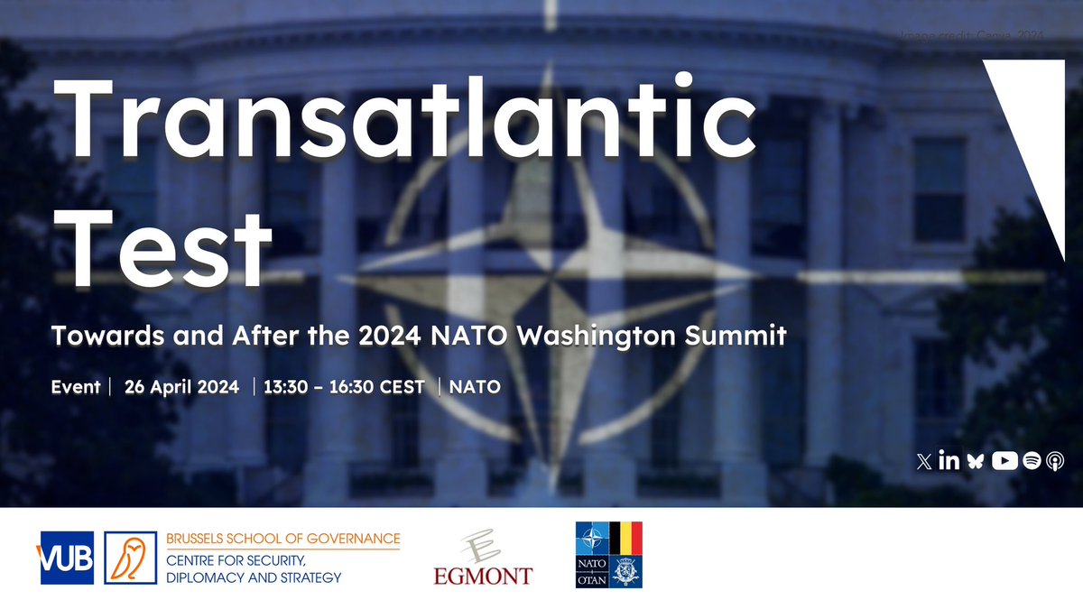 “European Allies need to rapidly take on more responsibility for defence. There has, with Russia’s actions in 2008, 2014 and 2022, been more than enough warning for Europeans to get their act together”. 🔸 csds.vub.be/event/transatl…