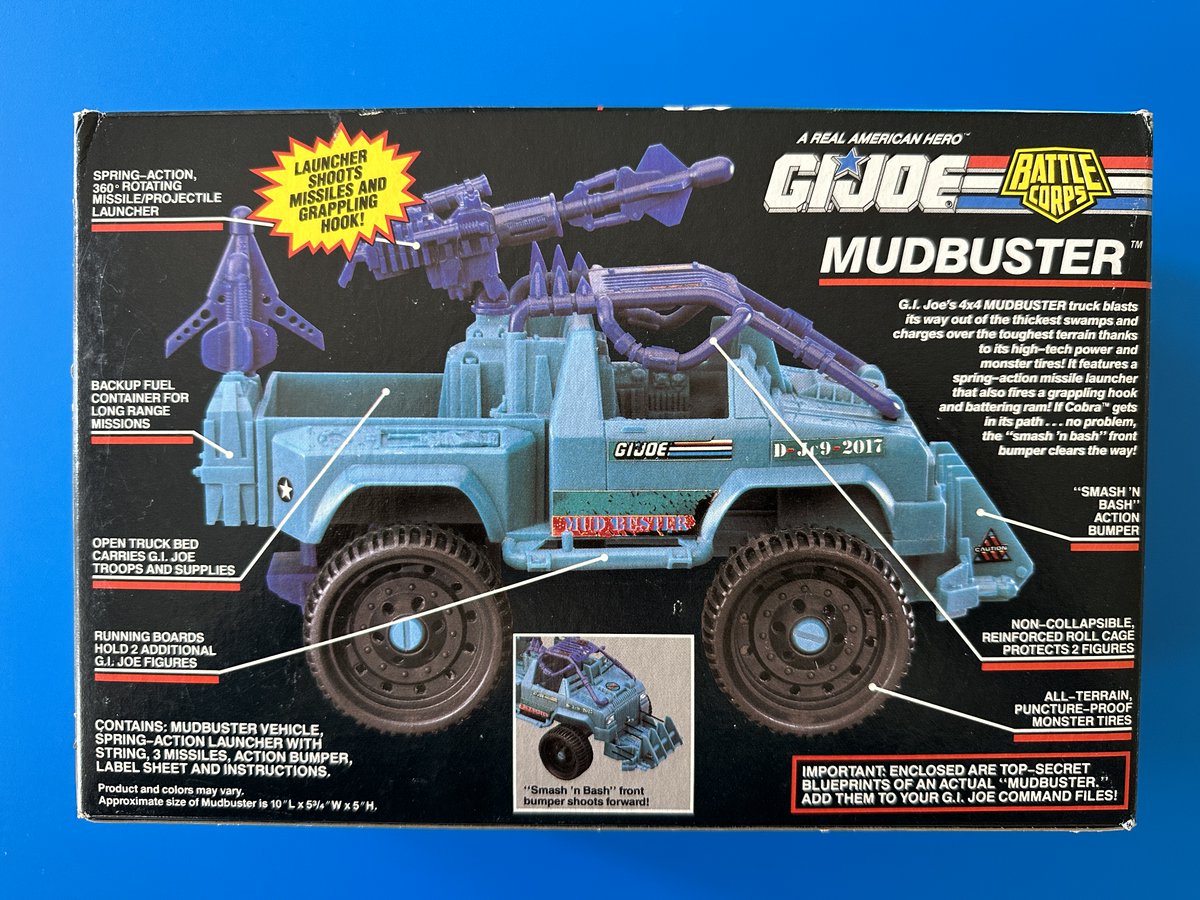 Here are some sealed contents GIJOE vehicles/accessories from our collection...

💥GIJOE Mudbuster

This one is factory sealed.
