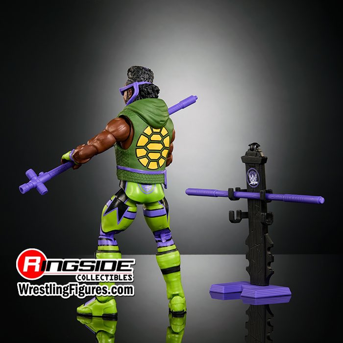 Xavier Woods in Donatello gear @Mattel @WWE TMNT Elites Wave 1 NEW IMAGES!

Shop the latest #Mattel #WWE Figures at WrestlingFigures.com!

#RingsideCollectibles #WrestlingFigures #TeenageMutantNinjaTurtles #TMNT #WWETMNT #WWEEliteSquad #XavierWoods #Donatello