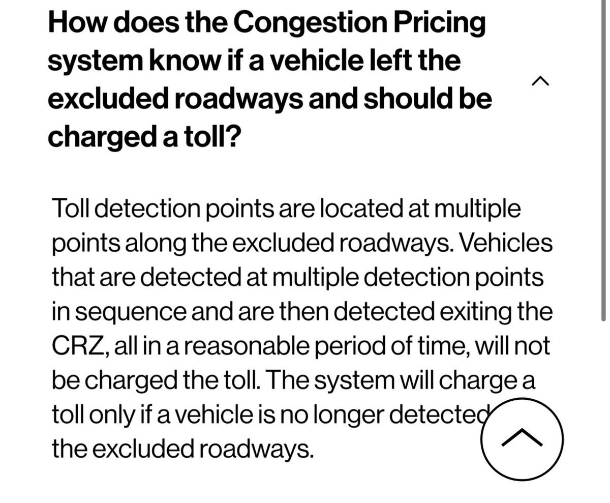 What does this even mean? People who exit the FDR, enter the congestion zone quickly and exit back out (like coming off Queensboro or WillyB) will not be charged?