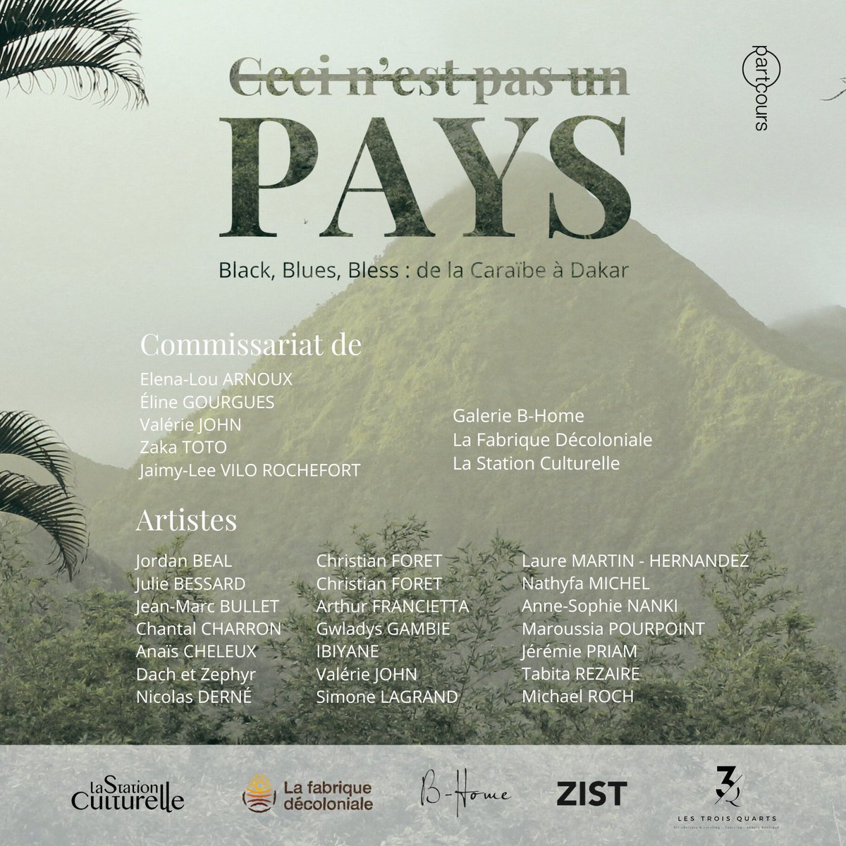 Première itération de l’exposition « Ceci n’est pas un pays ». Pour ce moment de Mai, Black Blues Bless : de la Caraïbe à Dakar. 
#dakar #senegal #martinique #fabriquedecoloniale