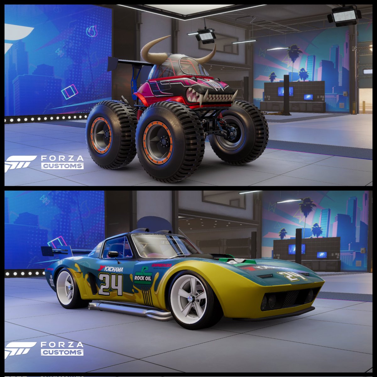 My custom creations (so far) in Forza Customs.