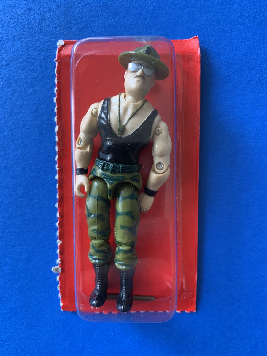 Here are some sealed, red bubbled, vehicle driver figures from our GIJOE collection! 💥1986 Sgt. Slaughter!