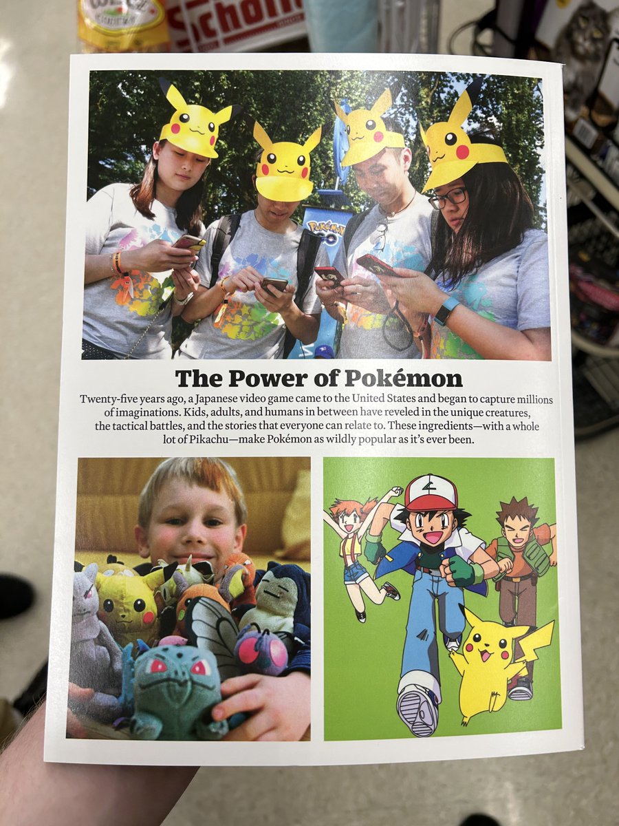 Official #TimeMagazine has released a Pokemon related magazine that I found while shopping today 😂
Honestly I completely forgot it was @Pokemon 25 year anniversary, so uh…Happy late birthday, Pokemon!!! 🥳