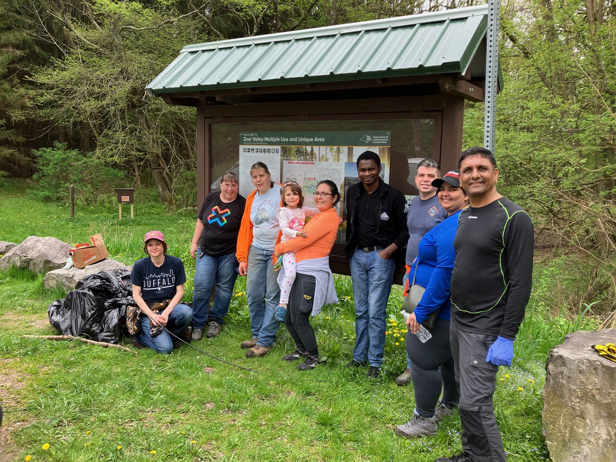 Today is I love my park day in New York. My research lab, some colleagues from the DEC, other members of <a href="/UBEngEd/">UBuffalo | Engineering Education</a> Dept and other volunteers removed over 60 lbs. of litter from the Holcomb Pond Trail in Zoar Valley.