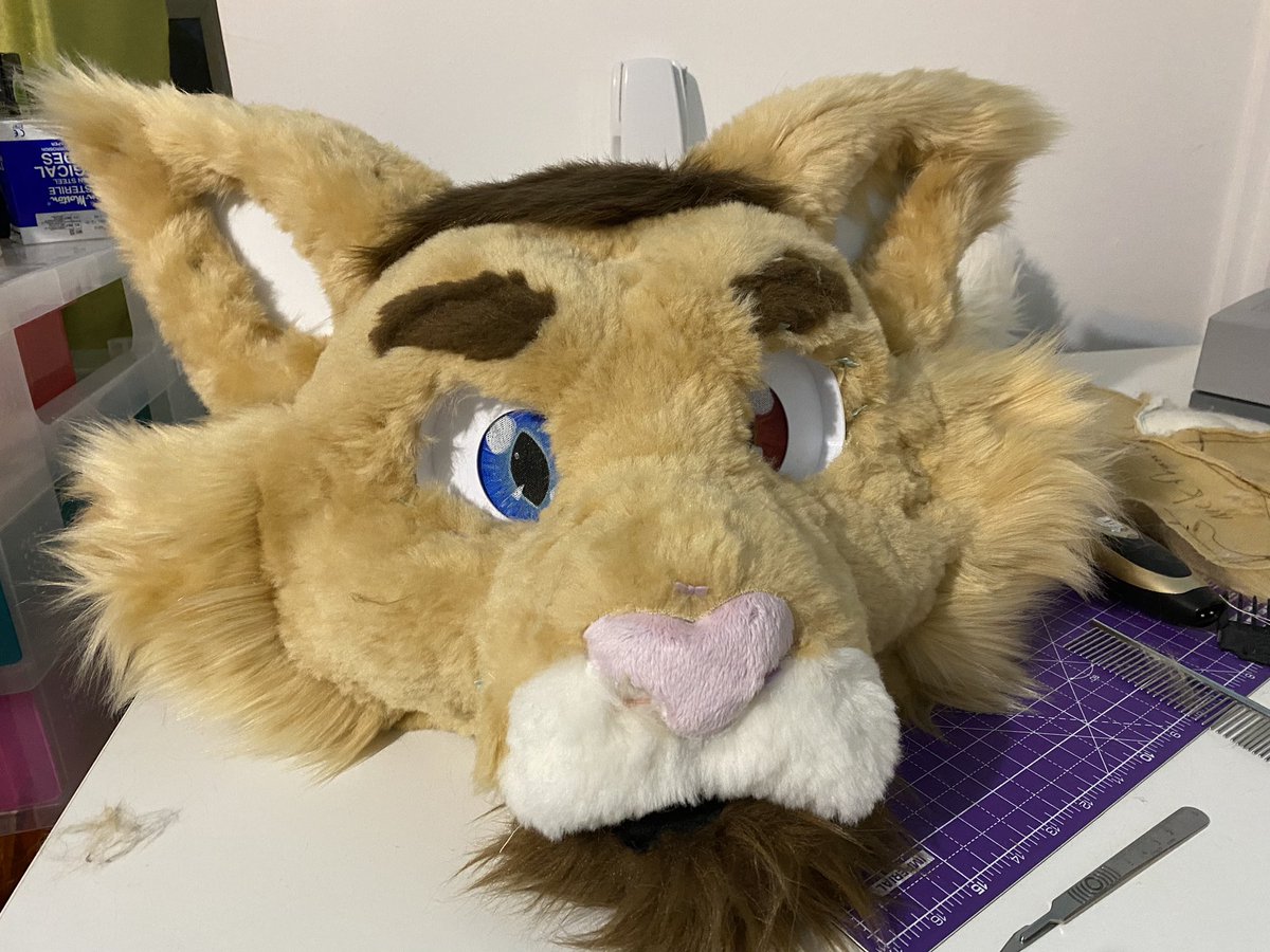 She lives!! So she close to being done, just gluing down, teeth and then some hair turfs and she’ll be all finished! I’ll be honest for a bit I didn’t think I’d manage it but she’s come such a long way I’m pretty proud.