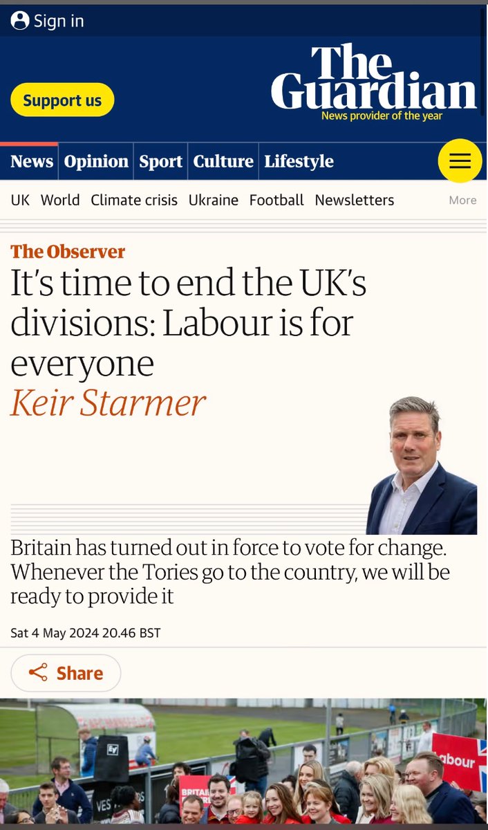 Keir Starmer has just published this Op-Ed where he simultaneously calls for end of DIVISIVE politics and overtly says that Labour 'is in the service of WORKING people'. Not everyone can work, Keir. You do not need to divide to conquer.