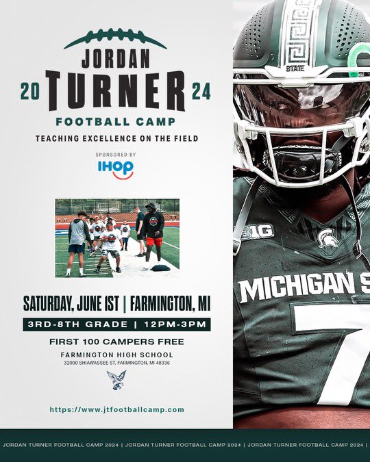 I’m very excited to announce that my camp will be back for the second year at Farmington High School! I can’t wait to see you guys in June! A special shoutout to @ihop for sponsoring my camp and covering the costs for the first 100 campers! Use the link in my bio to register‼️