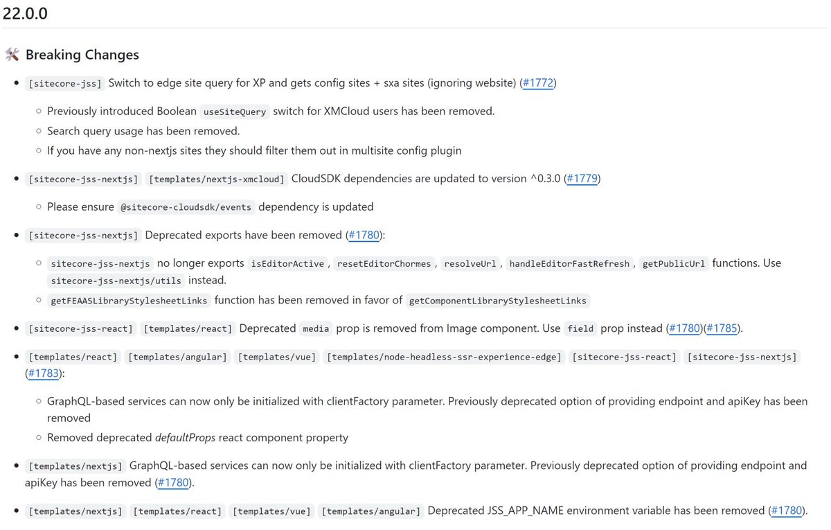 #Sitecore #Headless #SDK #22 released!

Beware: plenty of breaking changes in the APIs

github.com/Sitecore/jss/r…