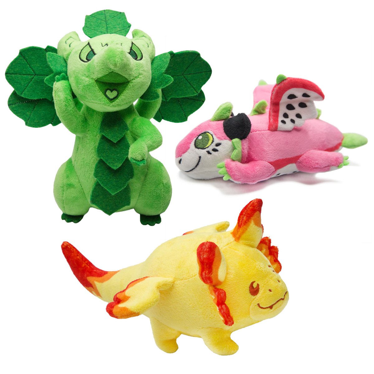 Plushie bundles are now live! 🎉🎉🎉 Get your favorite dragon plushies and more with the bundle sale price at our shop and Amazon!