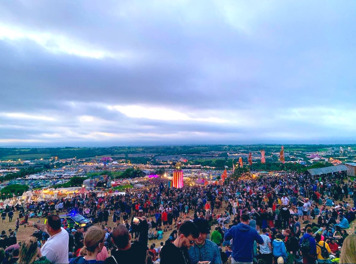 The world at your feet here. No better circumstances 🔥 #Glastonbury #Glasto