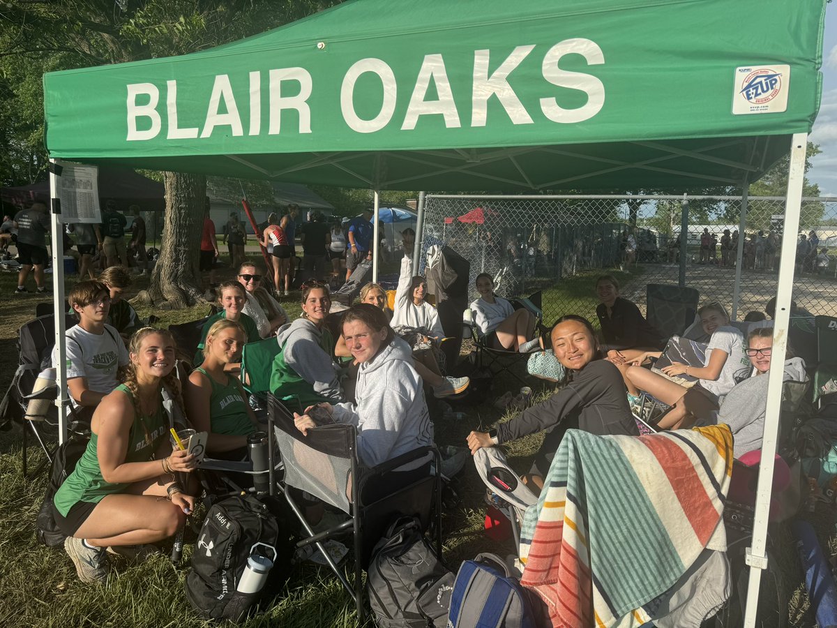 Lady Falcons finished 3rd in team standings at district track.  The following events advance to sectionals in Mountain Grove next Saturday:
1st-4x800, 4x400, Winder Pole Vault
2nd-4x200, Hickman 100H
3rd-Schoeneberg 100H
4th-4x100, Lackman 800
#weareblairoaks