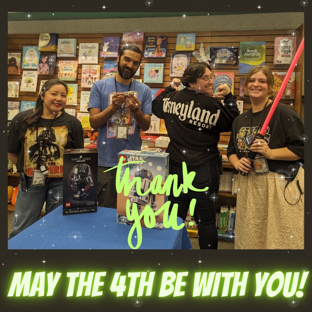 Thank you to all who came to our LEGO Star Wars Build Event! Hope you all had fun! 

May the 4th be with you! 

@barnesandnoble #bnsandiego #carmelmountain #lego #starwars #maythe4thbewithyou #revengeofthefifth