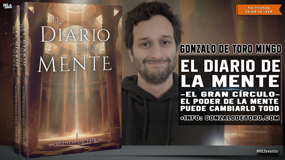 Una novela que combina fantasía y misterio de forma magistral. ¡No podrás dejar de leer 'El Diario de la Mente'!

Gonzalo de Toro Mingo
+Info: gonzalodetoro.com
eBook: amzn.to/4b8t1kV
Papel: amzn.to/3xSisEm

#gratis con #KindleUnlimited