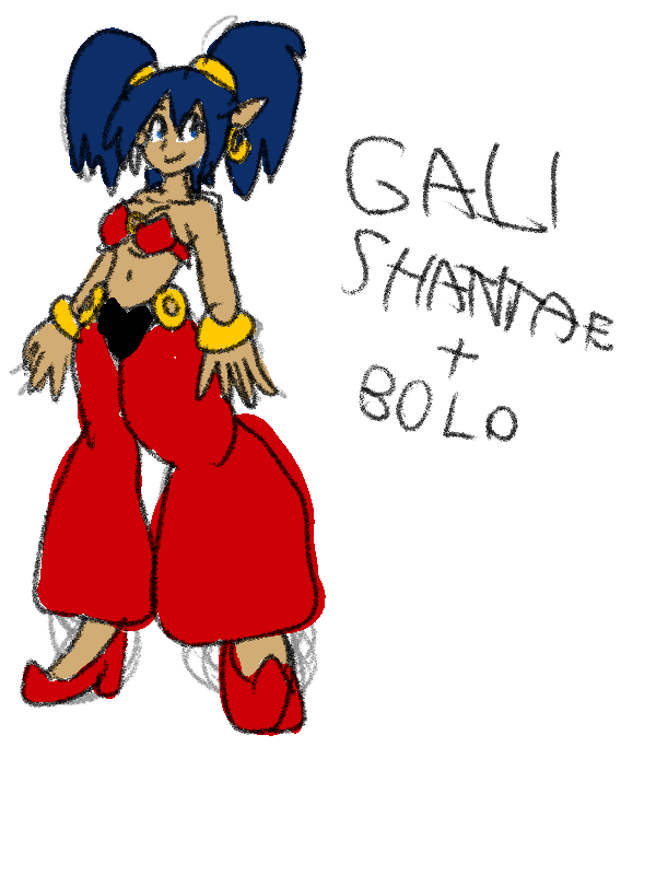 this is what the concept of Shantae and Bolo's daughter would be like And I squeezed her like a gali #Shantae #future #30yearslater