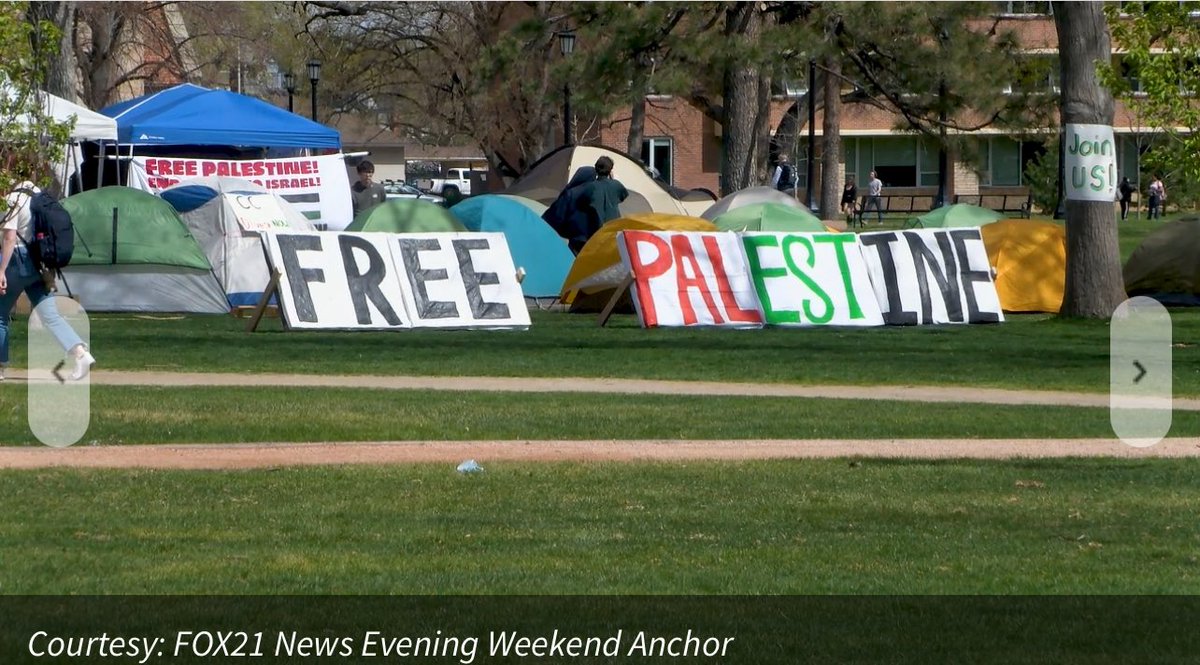 En route home tonight I had the “pleasure” of driving by the Hamasshole encampment at CC. 
I’m sorely tempted to find some poster board and markers and make a sign to post next to theirs that reads 
“ ** with the purchase of another Palestine of equal or greater value ** ”.