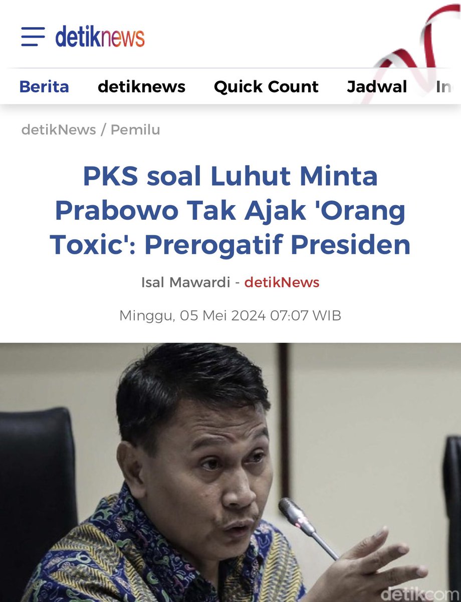 Langkah pertama Pak @prabowo menyusun kabinet akan menunjukkan kualitas kepemimpinannya. Semoga berhati-hati mencari yang terbaik. Mungkin niat pak Luhut ingin agar kecepatan pembangunan tidak terganggu. Tapi bisa jadi infonya juga perlu diverifikasi. Apa pun masukannya,…