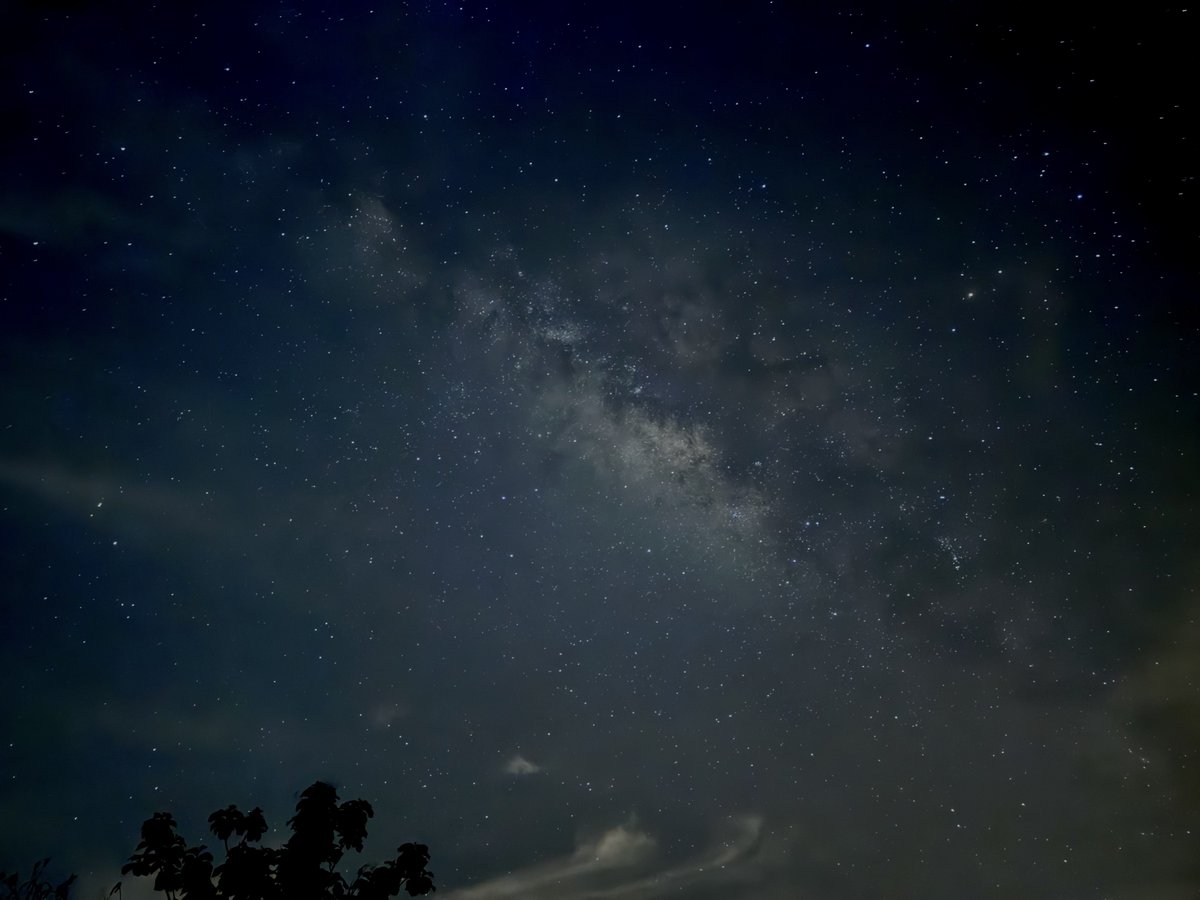 Woke up at 2am to witness the Milky Way and it was absolutely breathtaking. Totally worth it. 🌌 

📸 : iPhone 15 Pro Max
📍 : Ladang Kenaf, Chuping, Perlis