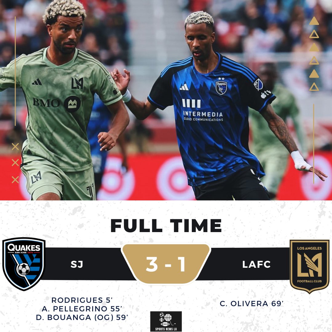 LAFC lose to the worst team in the MLS. They did not play well today.

⚫️Follow us for more LAFC scores and news! 

#lafc #losangeles #lafcnation #la #mls #soccer #goal #field #vela #star #sports #losangelesfc #firstplace #blackandgold #win #sportsnewsla #losangelessoccer…