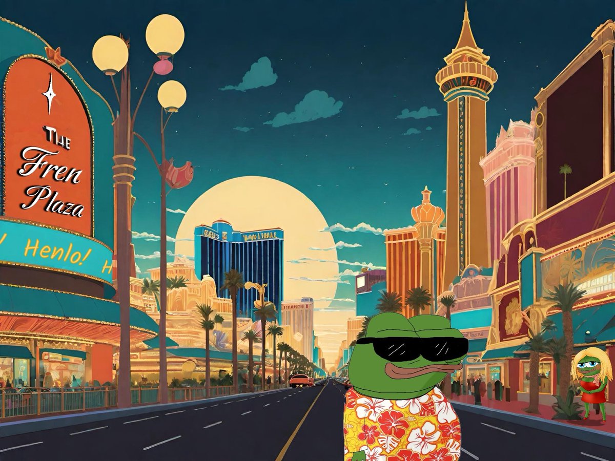 Mi hit the strip 😎🌆 $Apu